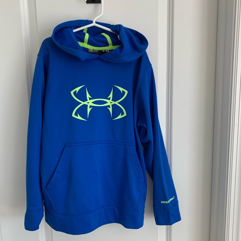 UnderArmour storm1 hoodie, blue , size YSM